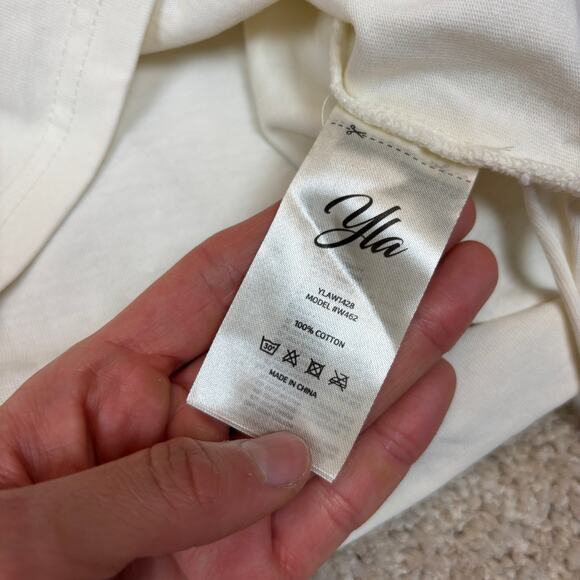 YoungLA W462 Ravage Tee Distressed Oversized Twofer Shirt Women's M - Picture 8 of 10